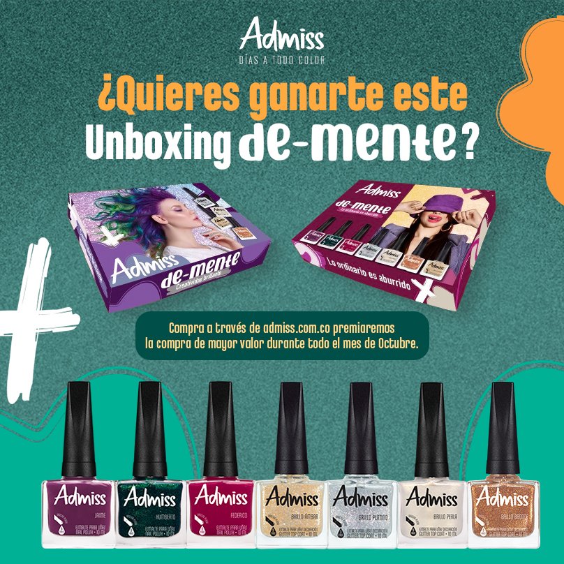 admissoficial's tweet photo. ¡Una colección de-mente GRATIS para ti! Por ser el motor que nos impulsa día a día a ser tu inspiración. https://t.co/dQIxhwsvcI