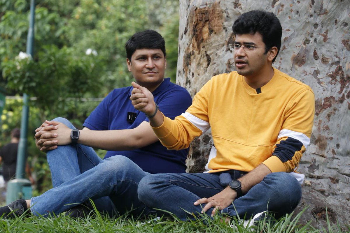 Tejasvi_Surya's tweet photo. Great start to a Sunday!
Along with the good @RMantri interacted with interns of Youth Can Lead program on various socio-economic-political issues.
YCL is a platform run by my office to give broad social exposure to young people in Bengaluru. https://t.co/BehWc95EwI