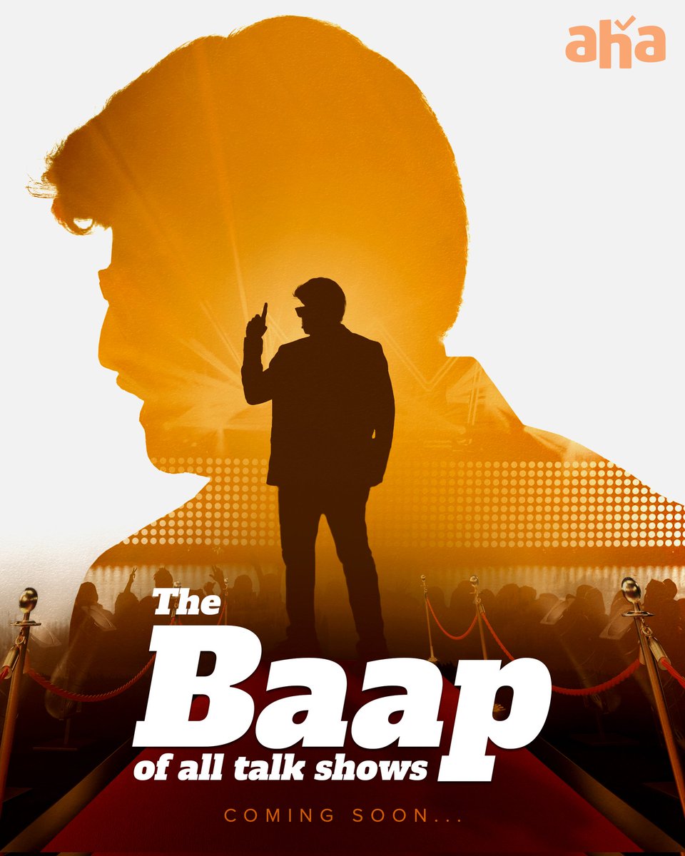 ahavideoIN's tweet photo. Aayana adugesi, Show modaledithe... 

The Baap of all talk shows is here! 💥
Get ready for the Paisa Vasool entertainment.🤑

#NBKonAHA https://t.co/bPExyZ0Fbd