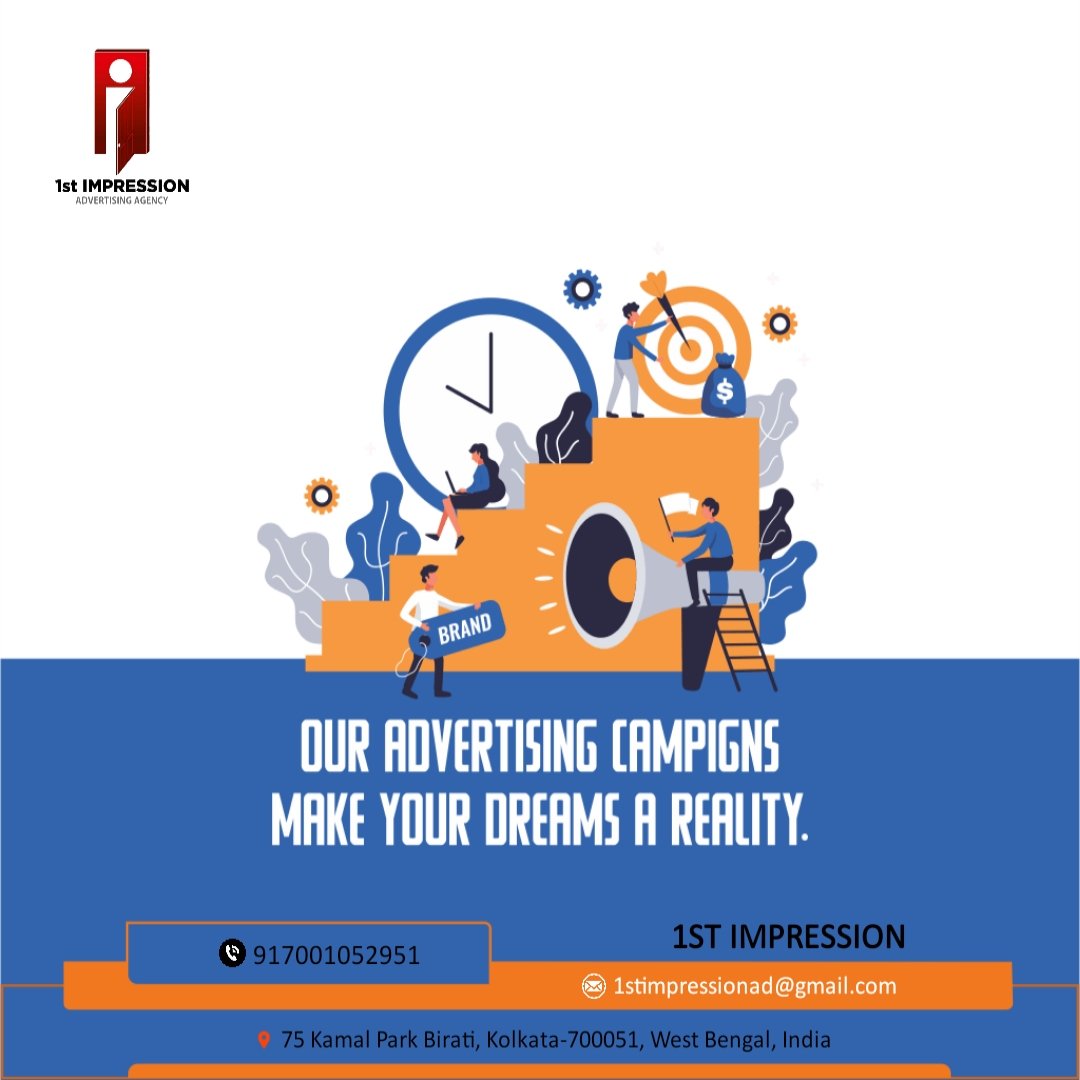 1stImpressionad's tweet image. Our Advertising Campigns make your dream a reality.
1ST IMPRESSION
#1stImpression