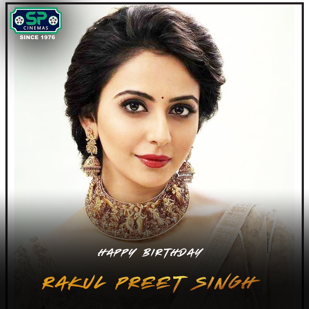 PrabhatCinemas's tweet photo. Wishing a lovely Birthday to the gorgeous @Rakulpreet! 

#RakulPreetSingh
#HappyBirthdayRakulPreetSingh
#HBDRakulPreetSingh #SPCinemas https://t.co/MaXAh6gM2J