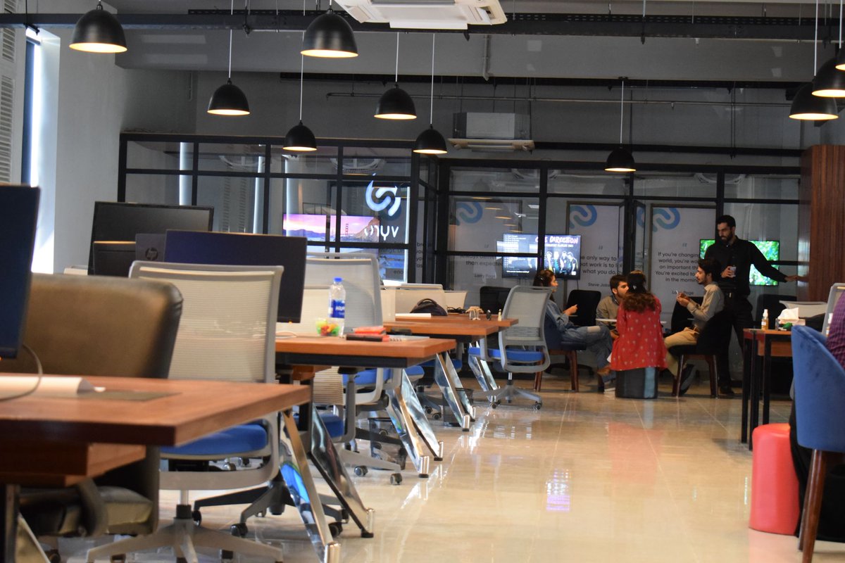 nstpofficial's tweet image. Here is a sneak peek into Vyro&apos;s new office at #NSTP. If you&apos;re running a startup and looking for a workplace that offers an innovative atmosphere, then apply for tenancy at nstp.pk/application-fo…