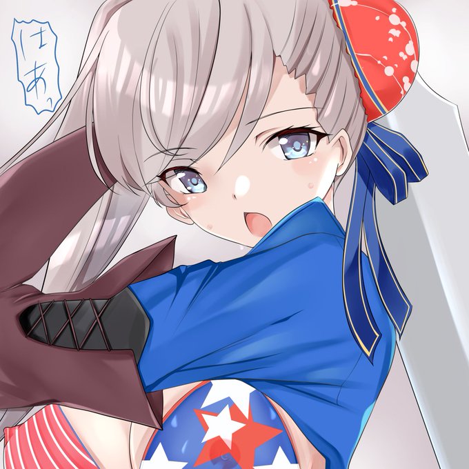 宮本武蔵さんを描きました。
水着が外れます。
#宮本武蔵 
#FGO 