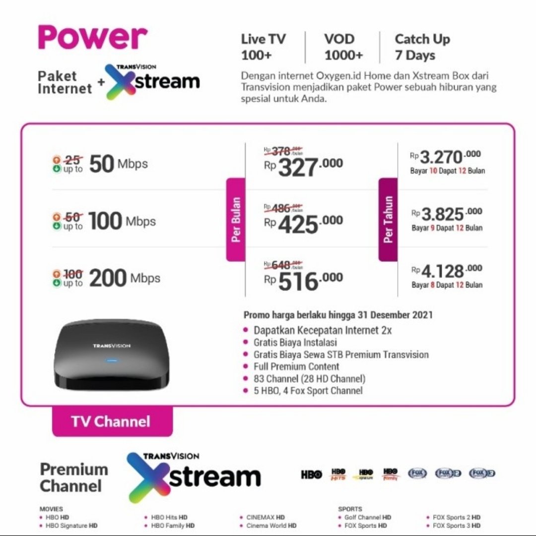 gt4sam's tweet photo. @oxygenidhome sudah bbrp hari ini tidak bisa akses layanan tv, channel digembok padahal langganan paket power 25 (inet+tv). Kata CS karena akses tv cuma untuk 6 bulan, seterusnya enggak.. lah, gimana? https://t.co/80aVn8K4At