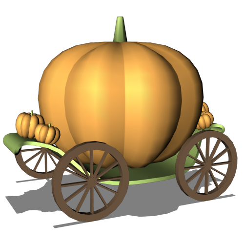 かぼちゃの馬車 3dをclip Studio Assetsにアップロードしました 青紅茶のイラスト かぼちゃの馬車 3dをclip Studio Assetsにアップロードしました 青紅茶のイラスト