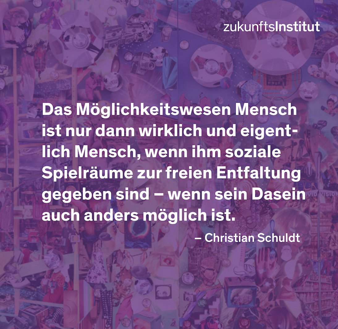 Was hält eine Gesellschaft, die heterogen vernetzt und damit auch zunehmend "exkludierend" ist, noch zusammen? 
Dieser Frage hat Zukunftsforscher Christian Schuldt sein neues Buch gewidmet: europaeischeverlagsanstalt.de/?p=2381
