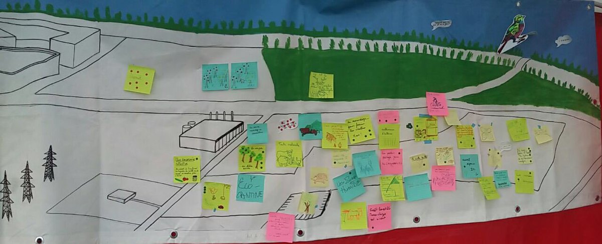 Gwenferran's tweet photo. La plaine des linandes imaginée par les habitants de #cergypontoise cela donne du maraîchage pour les cantines, des abeilles, des moutons, des arbres fruitiers ❤️#ecofest @cergypontoiseenvironnement #cergy https://t.co/nE8zSXUKyC