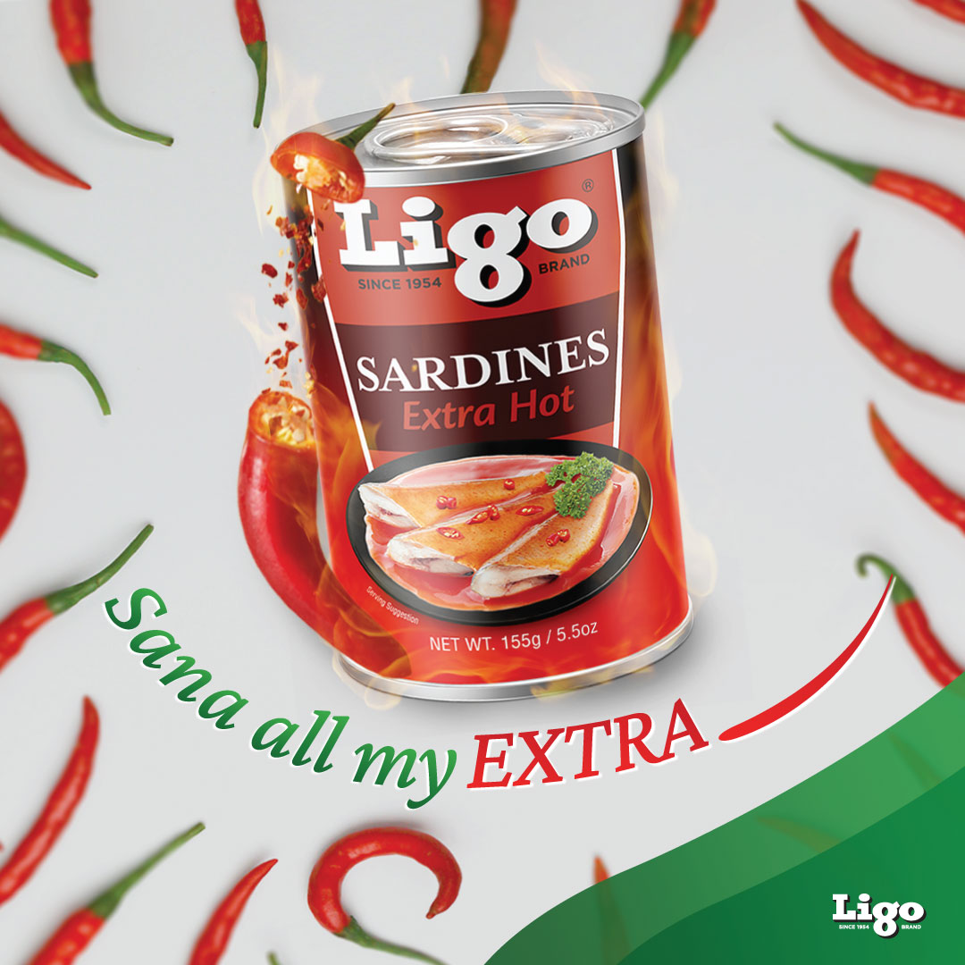 Anong EXTRA ang gusto mo? Wala ng anghang ang mas e-extra pa sa Ligo Sardines Extra Hot. 🌶🔥 Dito mapapa 'sana all masarap' ka nalang!💚