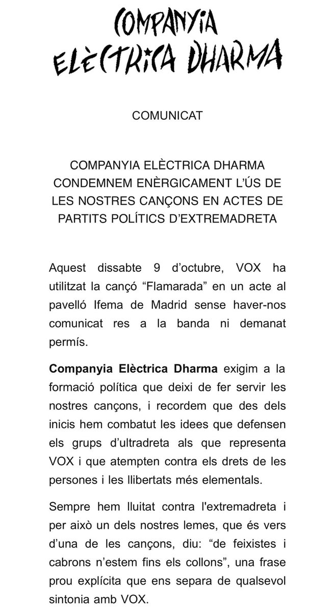 Elèctrica Dharma tweet media