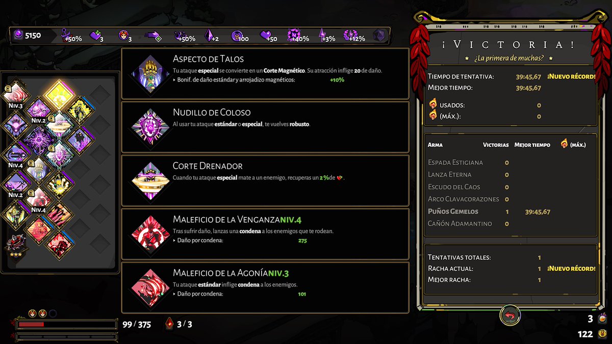 onodaki's tweet photo. Primera run completa de Hades, está clarísimo que va haber muchas más. https://t.co/BVZbh1H9Nl