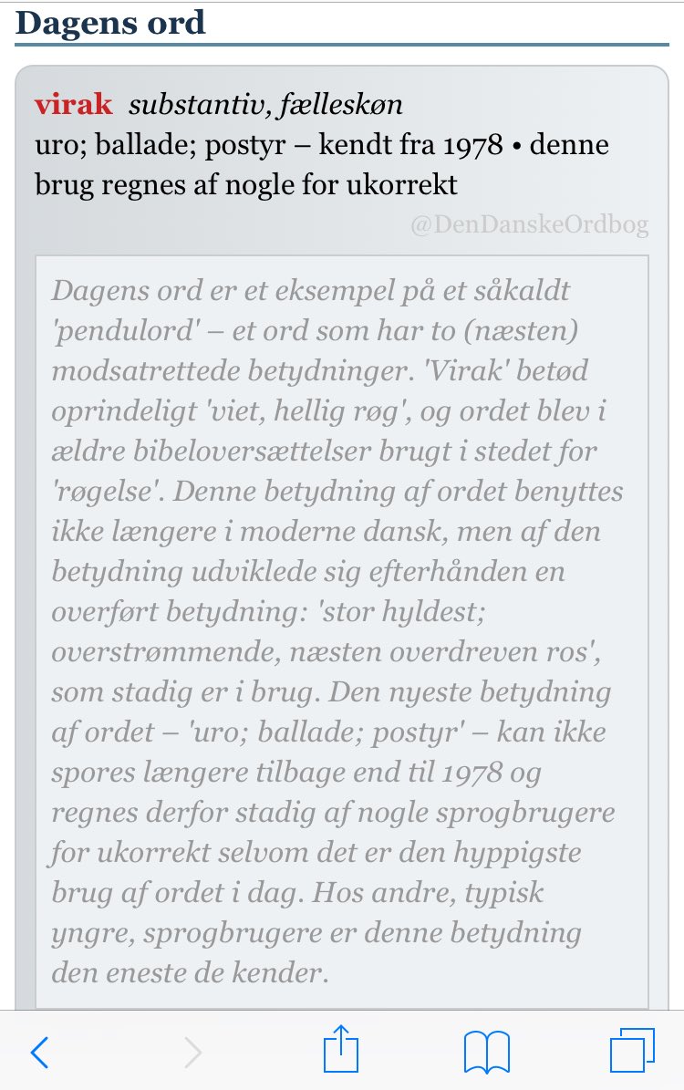 DenDanskeOrdbog's tweet photo. #postyr #ballade #helligrøg #sprogforandring #sprognørd #ordordord #dksprog #dagensord
https://t.co/vnqhv6UJIl https://t.co/25BVpZ6st9
