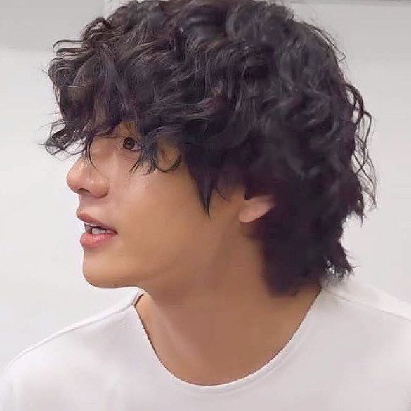 taehyung's perm hair--- a long thread