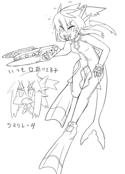 いつも口開けてる子でお馴染みラマリレータちゃん
線画完成 