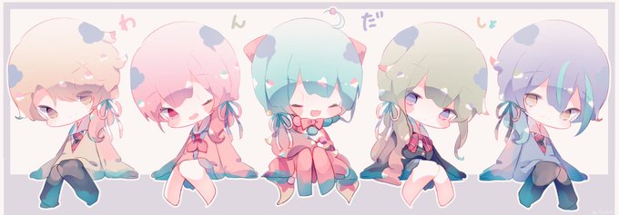司くんの髪型が良すぎたので、ワンダショみんなにやってもらった
#prsk_FA 