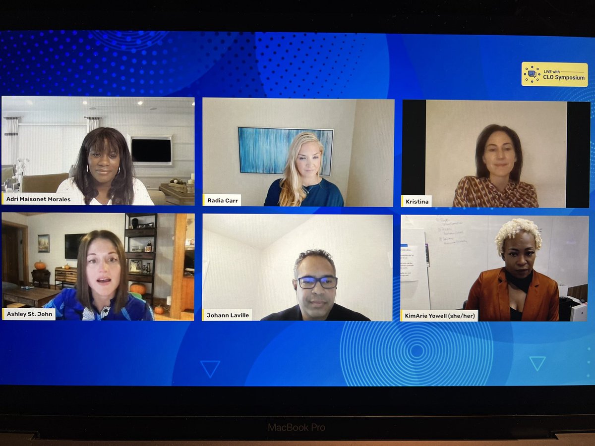 Epic panel at CLO Symposium this past week: Closing the Equity Gap in Learning &amp; Development…Thanks to Adri Maisonet Morales, KimArie Yowell,  Kristina Tsiriotakis, Radia Carr, and Johann Laville. bit.Ly/3FwaKiG #CLOsym #DEIB #LandD #workforcedevelopment