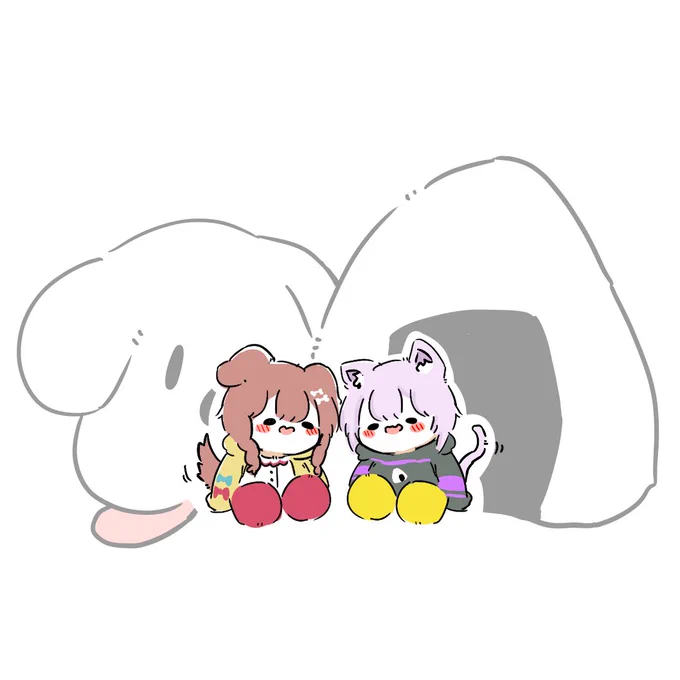 🥐🍙
#できたてころね
#絵かゆ 
