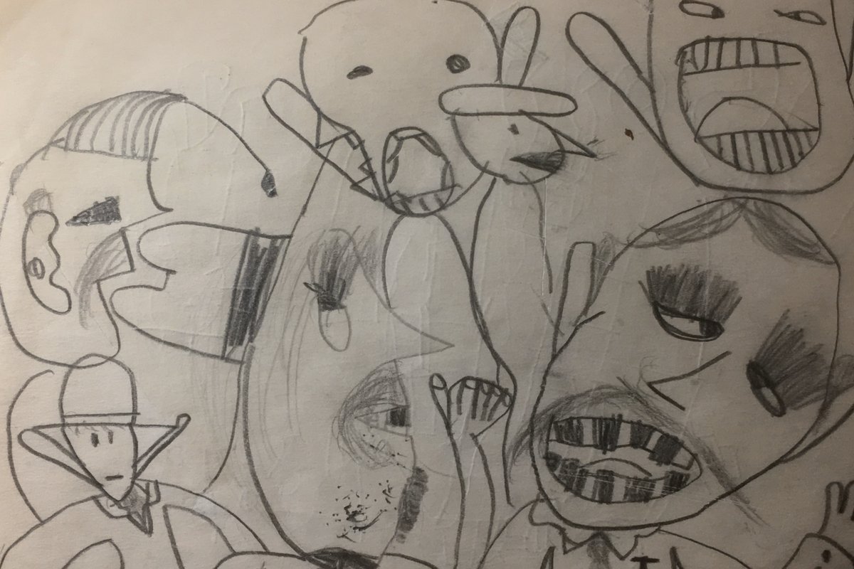 Aleksis Kivi. Seitsemän veljestä. Veljekset Hiidenkivellä. Piirrokseni lapsena.