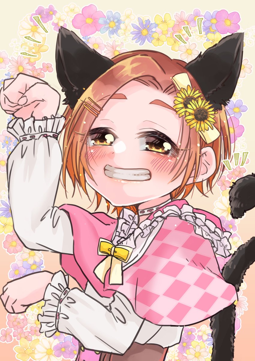龍崎薫 「デレマスライブのアーカイブを見まして
Day1の春瀬さんの猫耳が可愛すぎて…脳が」|鎖骨＠次はMBFのイラスト