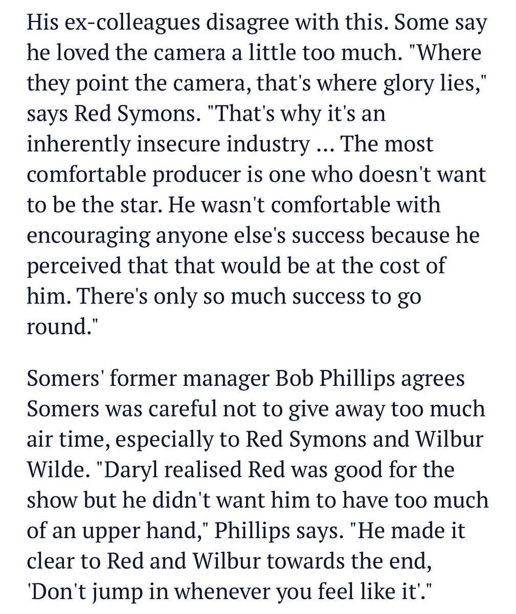 BallaratBertie1's tweet image. Some great insights on the real Daryl here, courtesy of Red Symons. Just the tip of the iceberg, as many who roamed the halls of GTV9 would attest…

#HeyHeyItsSaturday #HeyHeyIts50Years