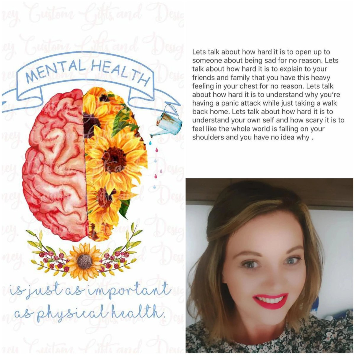 GemmaPJ's tweet photo. Smiles hide a 1000 struggles! Just because someone is laughing does not mean they don't cry themselves to sleep at night. Share your story and encourage others to do the same! End the stigma! #worldmentalhealthday2021 #itsokaynottobeokay #itsgoodtotalk #thetruthbehindthesmile https://t.co/GKfPkpBSoN