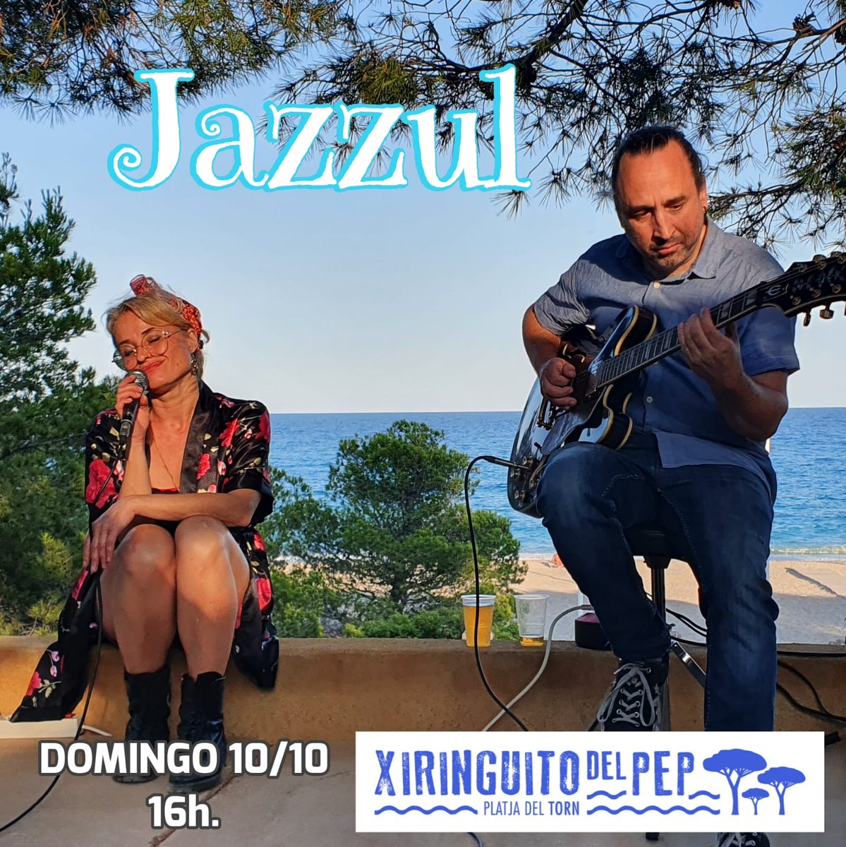 Jazzulmusic's tweet photo. Today tornem amb @jazzulmusic al petit paradise dels nostres amics preciosus @xiringuito_del_pep 🍒❤️ i acomiadarem la temporada amb concertet en viu‼️#platjadeltorn #jazzul #liveconcert 🌿 🍺💥☀️🌴🏖️🎧 https://t.co/ACYgkkZxR0 https://t.co/aYkoxdJpl8