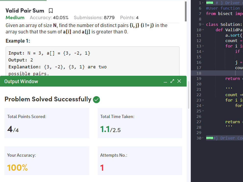 smriti_mallick's tweet photo. Day 22: Valid sum Pair☑️
@geeksforgeeks 

#100DaysOfCode #100daysofcodewithGFG https://t.co/HIlnADYzcN