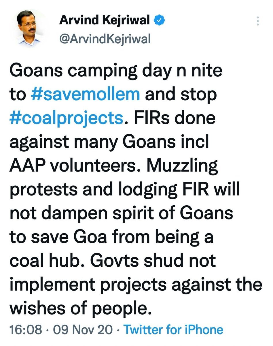 MrsGandhi's tweet image. Pic 1: On odd days, @ArvindKejriwal &amp;amp; his paid activists protest against #CoalProjects in Goa.

Pic 2: On even days, Arvind Kejriwal has to beg the Prime Minister to intervene after failing to address the #CoalShortage in Delhi which will lead to a #PowerCrisis in the Capital.
😐