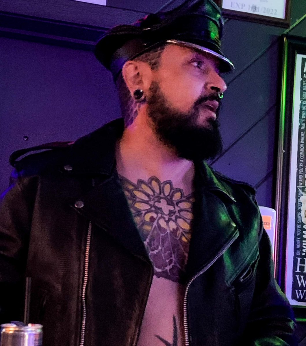 Dad_D_phx's tweet photo. Dad says touch my butt. #leather #fetish #tattoo #gayink #homo #sqaf https://t.co/u6a4VjJepW