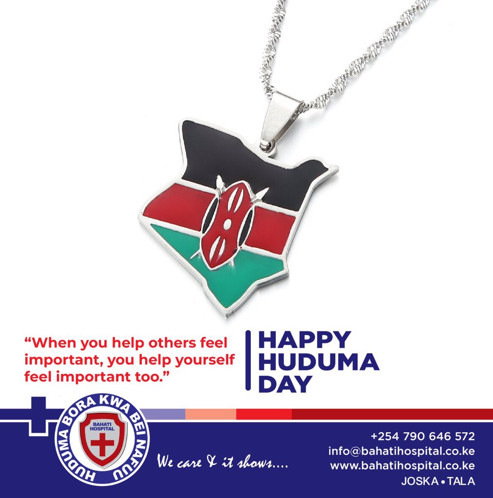 From us to you, we wish you a happy huduma day, we value you as our client and we pray for prosperity and good health upon your life. #wecare #itshows