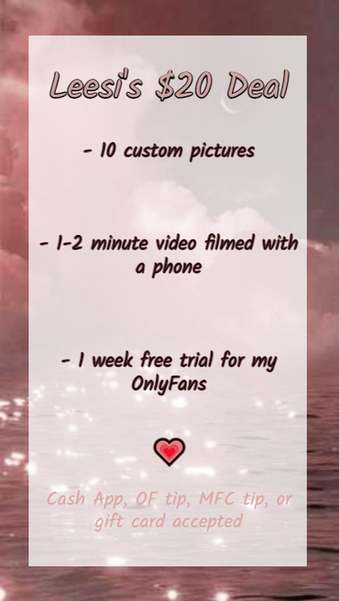 $20 deal 💕 DM me https://t.co/pFVTdbWfVs