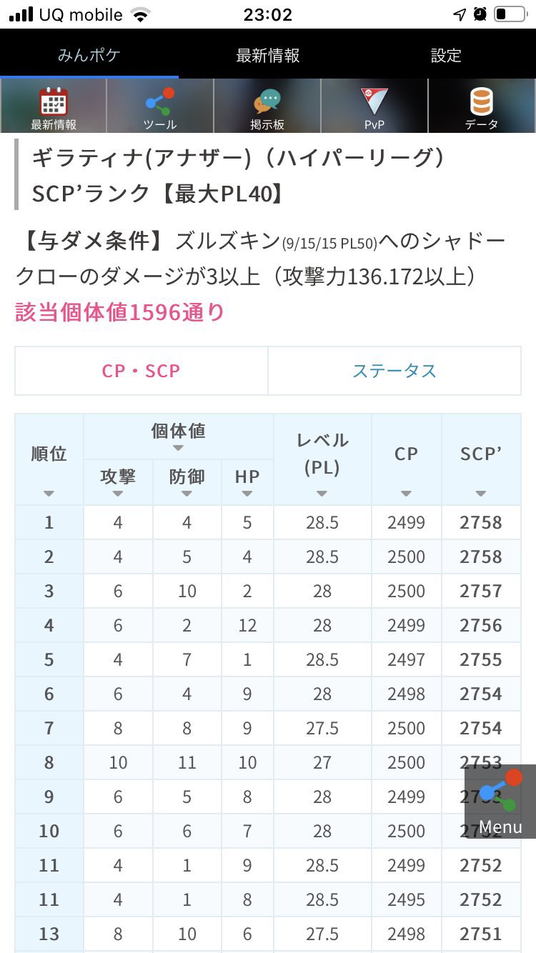ハイパーリーグ研究所 また さらに攻撃個体値を上げることで ズルズキンにシャドークローが3入る個体 を育成するという選択肢もあります この個体だと シールド2 2でズルズキンに勝つことができます ギラティナ アナザー は育成コストがそこまで高い