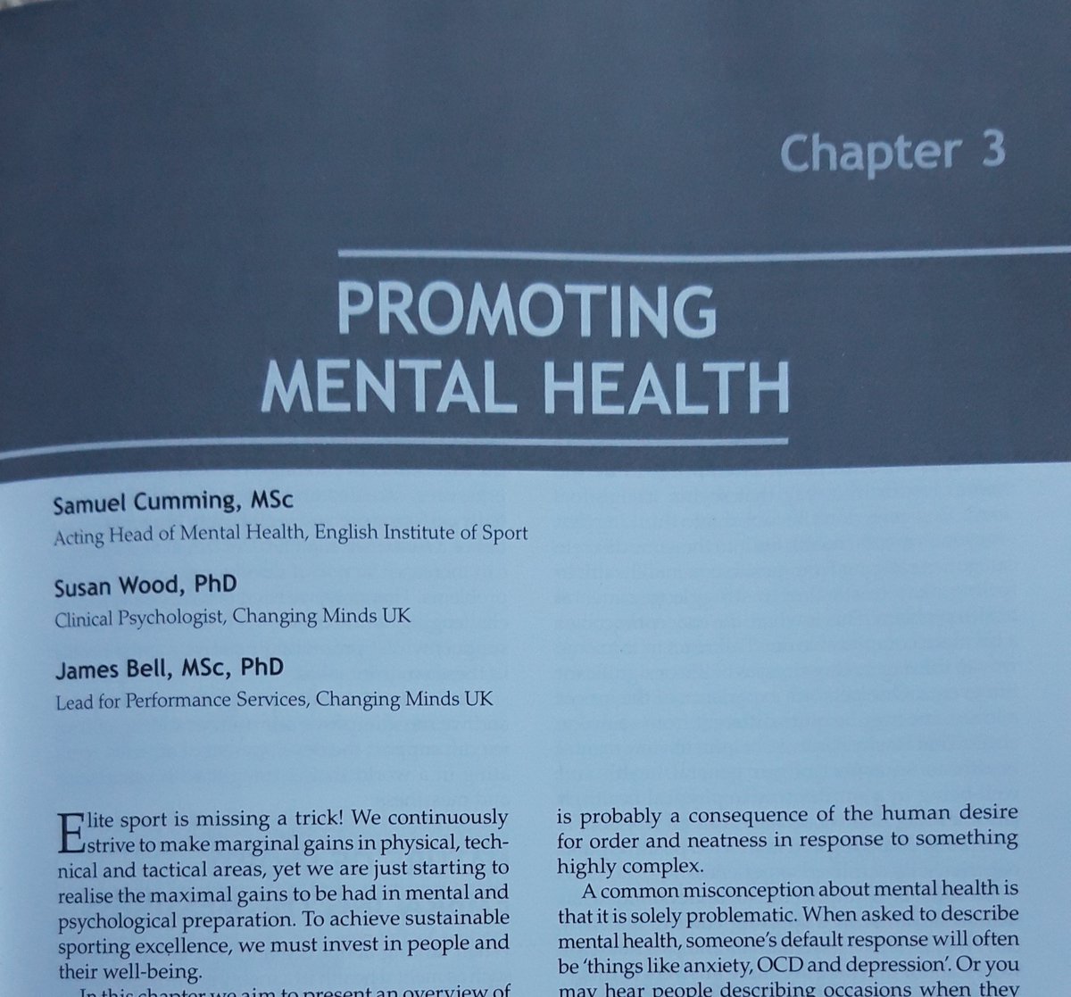 Susan Wood (@susanwood88) on Twitter photo Delighted to have contributed to a chapter in the 2ed of High-Performance Training for Sports with the mighty <a href="/Bellyj1984/">James Bell</a> & <a href="/SJDCumming/">Sam Cumming</a>. #WorldMentalHealthDay a timely reminder of the importance of promoting mental health in high performance environments. Delighted to have contributed to a chapter in the 2ed of High-Performance Training for Sports with the mighty <a href="/Bellyj1984/">James Bell</a> & <a href="/SJDCumming/">Sam Cumming</a>. #WorldMentalHealthDay a timely reminder of the importance of promoting mental health in high performance environments.