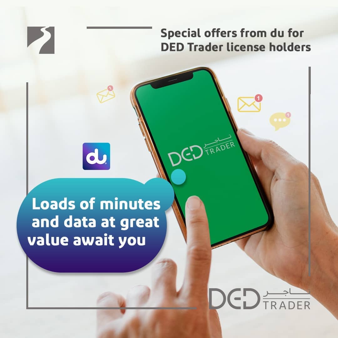 DET_BRL's tweet photo. Du presents special offers for DED Trader License holders.
To learn more or avail the offer, send an e-mail to: business.offers@du.ae
#Dubai #DubaiEconomy #dedtrader
@dutweets https://t.co/aAO8GrI8mw