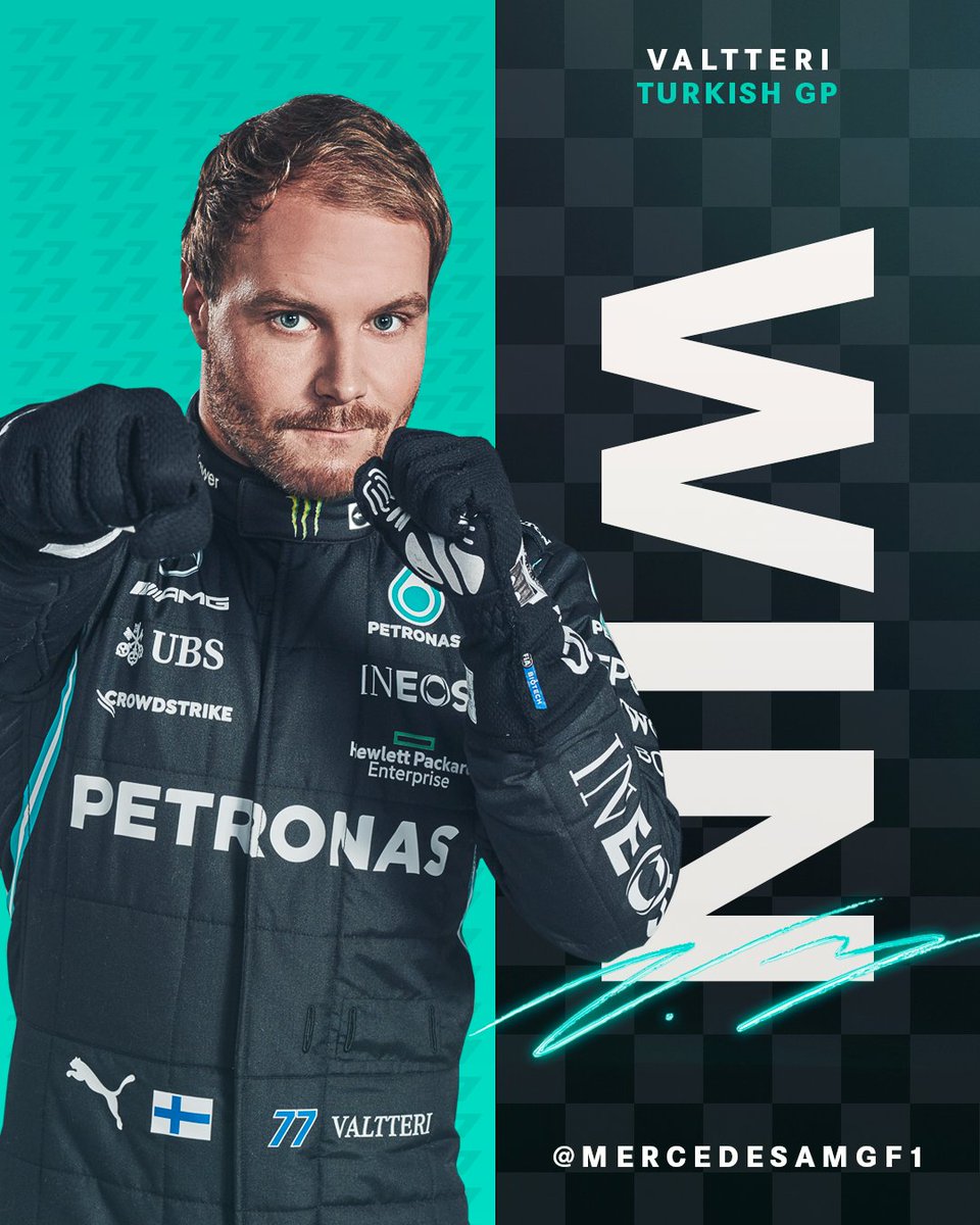 Mercedes-AMG PETRONAS F1 Team (@mercedesamgf1) on Twitter photo Back on the top step in F1! β <a href="/ValtteriBottas/">Valtteri Bottas</a> WINS in Istanbul!! π GET IN! Back on the top step in F1! β <a href="/ValtteriBottas/">Valtteri Bottas</a> WINS in Istanbul!! π GET IN!