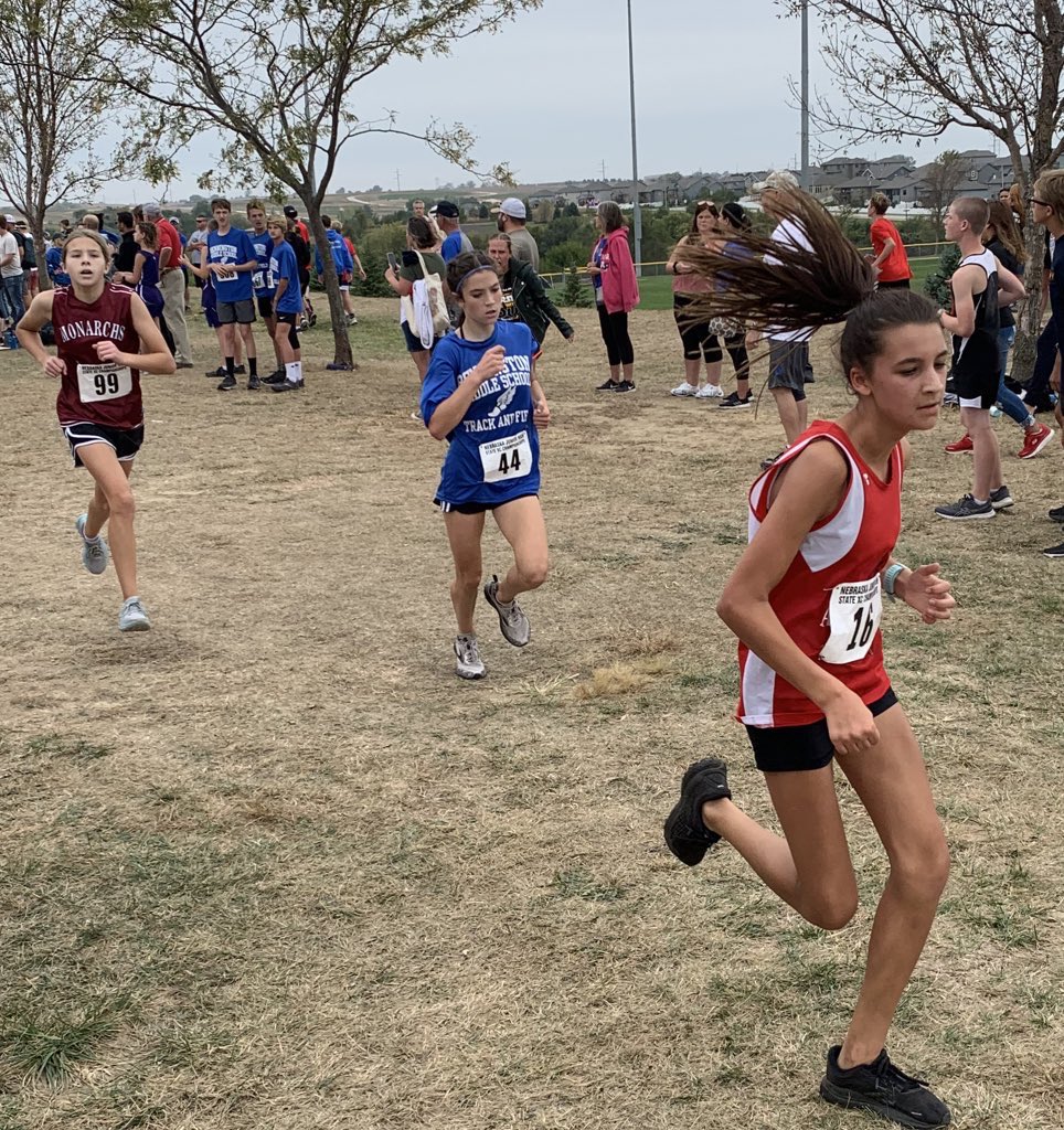 BenningtonMS_XC's tweet photo. Congratulations to Lucy Lampe for placing 14th in the Championship race! #statemeet https://t.co/SyzPSjvyt2