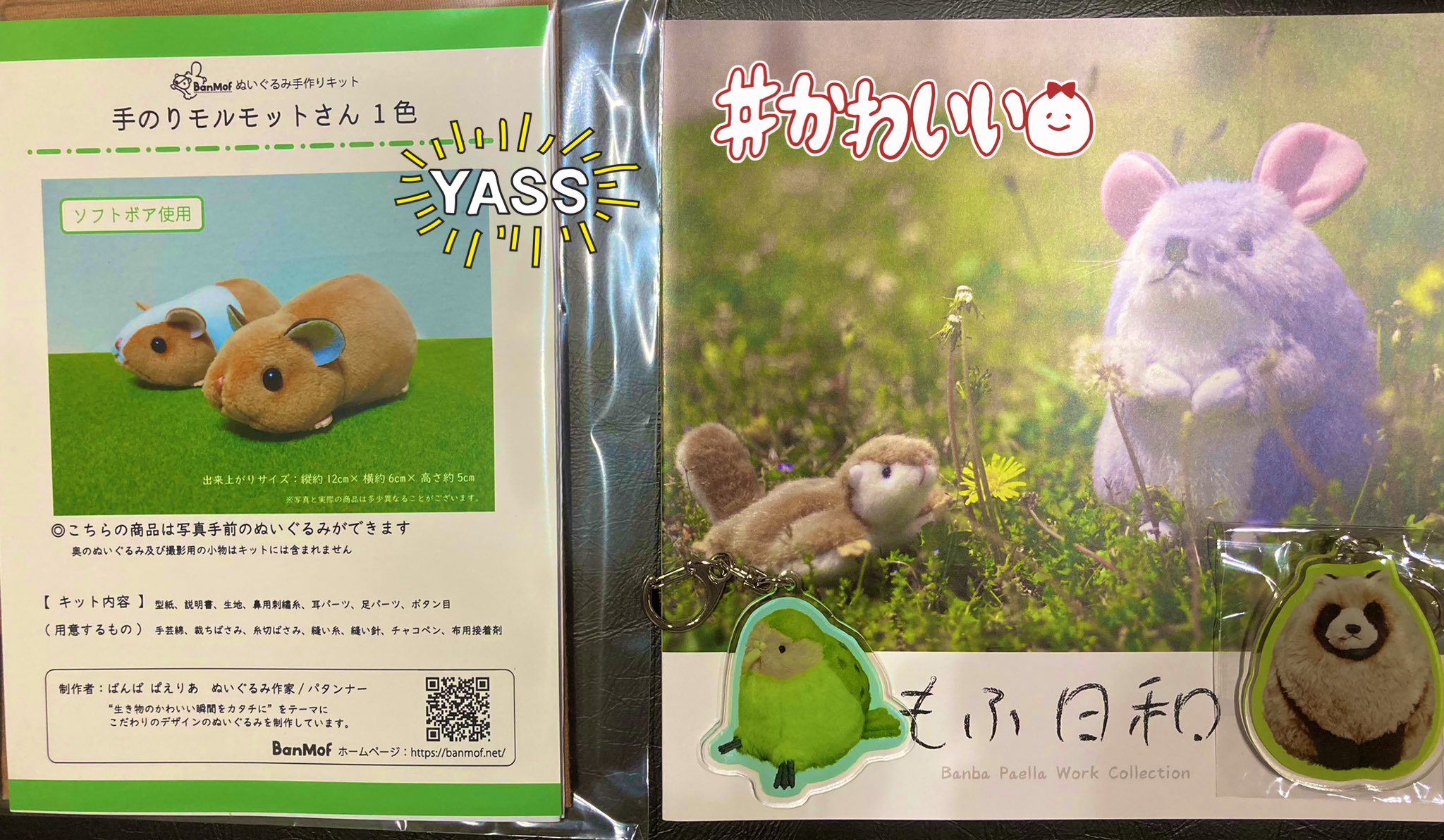 くるくるおすし ばんばぱえりあ Banmof さんの個展へ行きました 持ち前のコミュ障でうまくお話出来ず 笑 とは言え お会いできて嬉しかったです ありがとうございました 可愛いぬいぐるみさん達に囲まれ素敵空間でした 初心者ですが1色