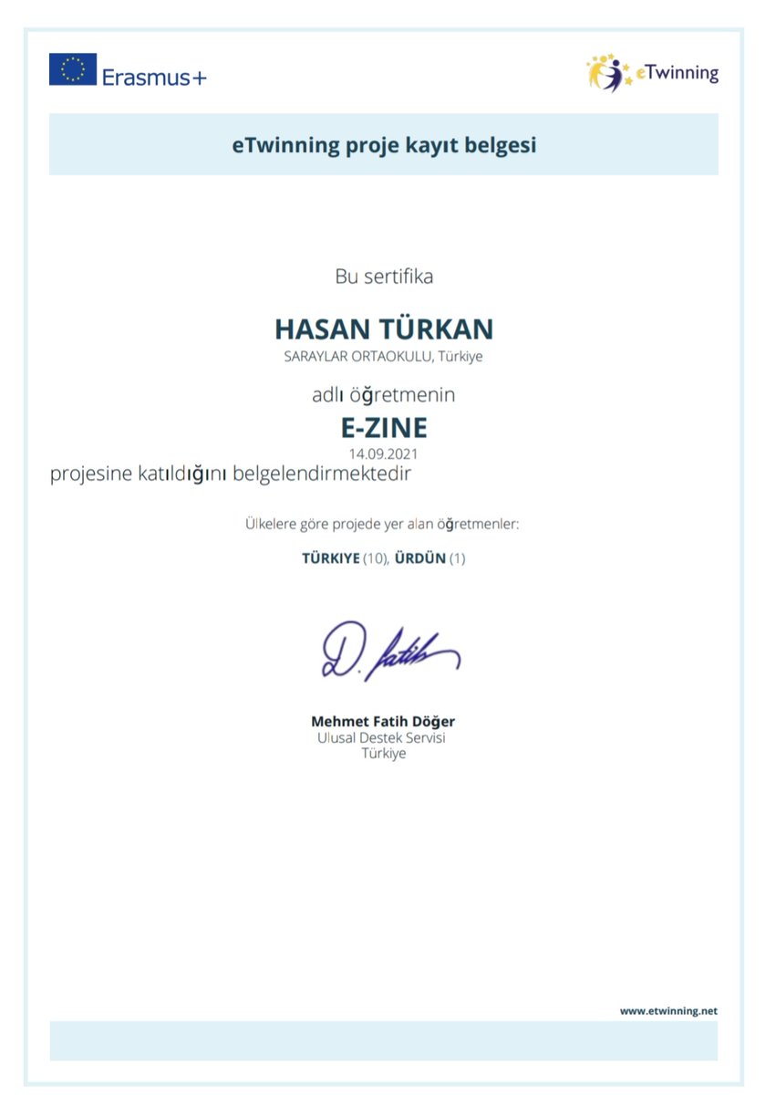 hasocan's tweet photo. e-Zine adlı @tretwinning projesinde yerli ve yabancı ortaklarımızla birlikte yer almaktan dolayı çok heyecanlıyız. #etwinningokulu olma yolunda emin adımlarla ilerliyoruz. Hadi başlayalım:) @SaraylarM @MarmaraMem https://t.co/RdlEmWY3f3