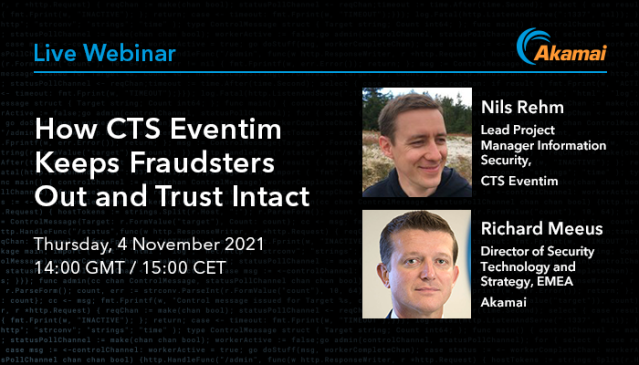 Join us for our live webinar where we debate fraud versus friction. Register today. <a href="/Akamai/">Akamai Technologies</a> <a href="/CyberSecMonth/">Cyber Security Month</a> <a href="/rmeeus/">Richard Meeus</a> #CyberSecMonth #ThinkB4UClick bit.ly/3ArzqFd