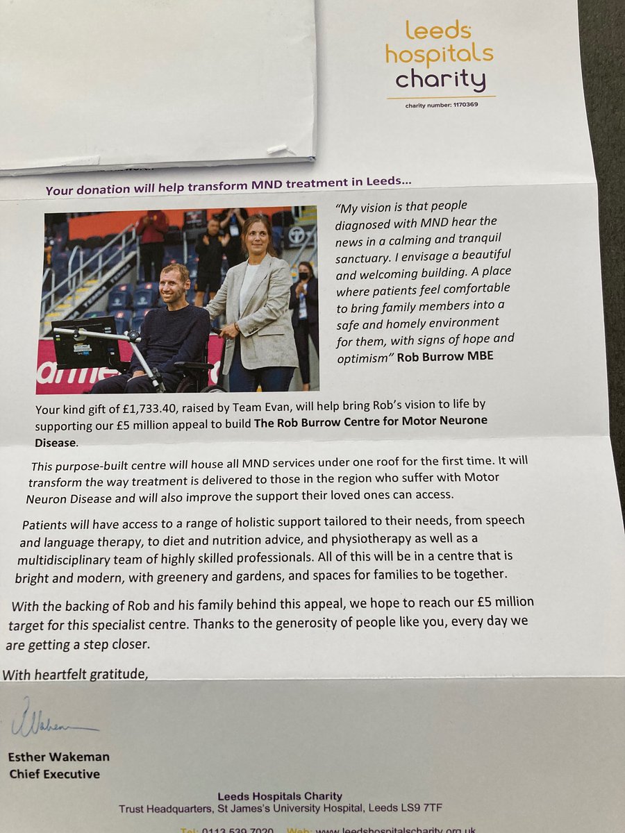 #TeamEvan are proud to help bring Rob’s vision to life by supporting the £5 million appeal to build The Rob Burrow Centre for Motor Neurone Disease. <a href="/Rob7Burrow/">Rob Burrow CBE</a>