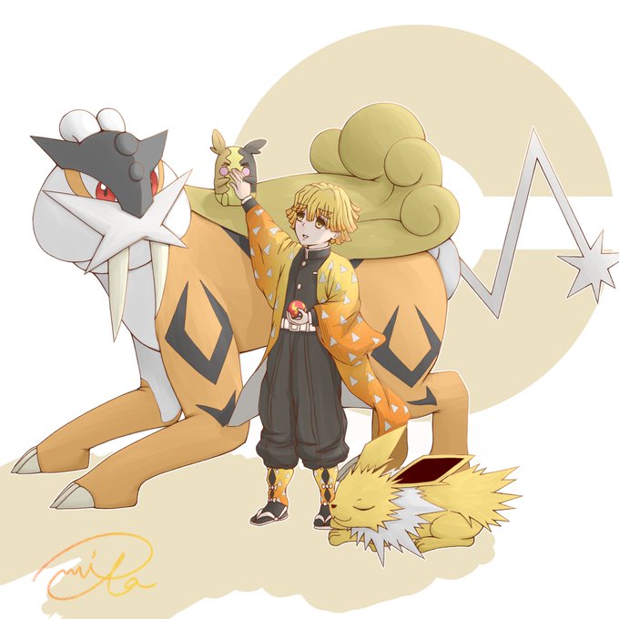 鬼滅のポケモンのtwitterイラスト検索結果