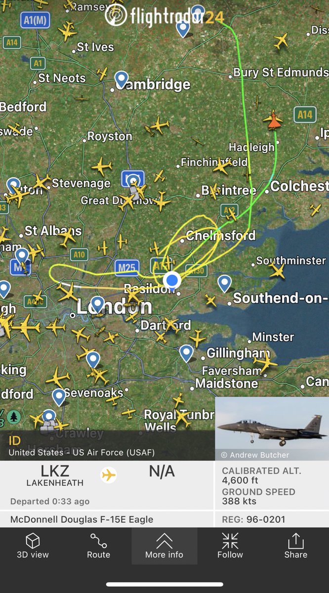 Right over my house!