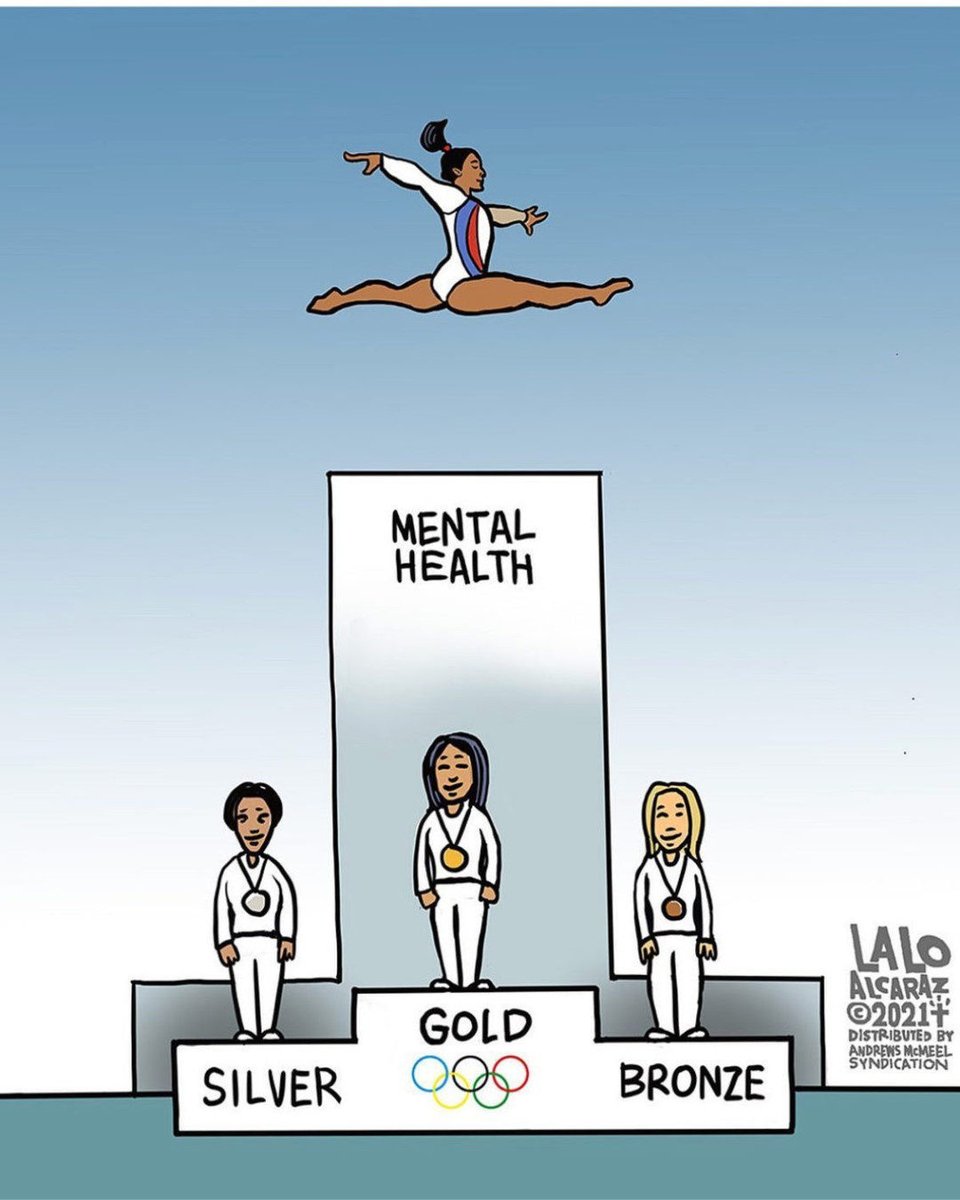 A gentle reminder on #WorldMentalHealthDay that we're ALL human. You're here and you're enough. 💛 (📷: <a href="/laloalcaraz1/">lalo alcaraz</a>)