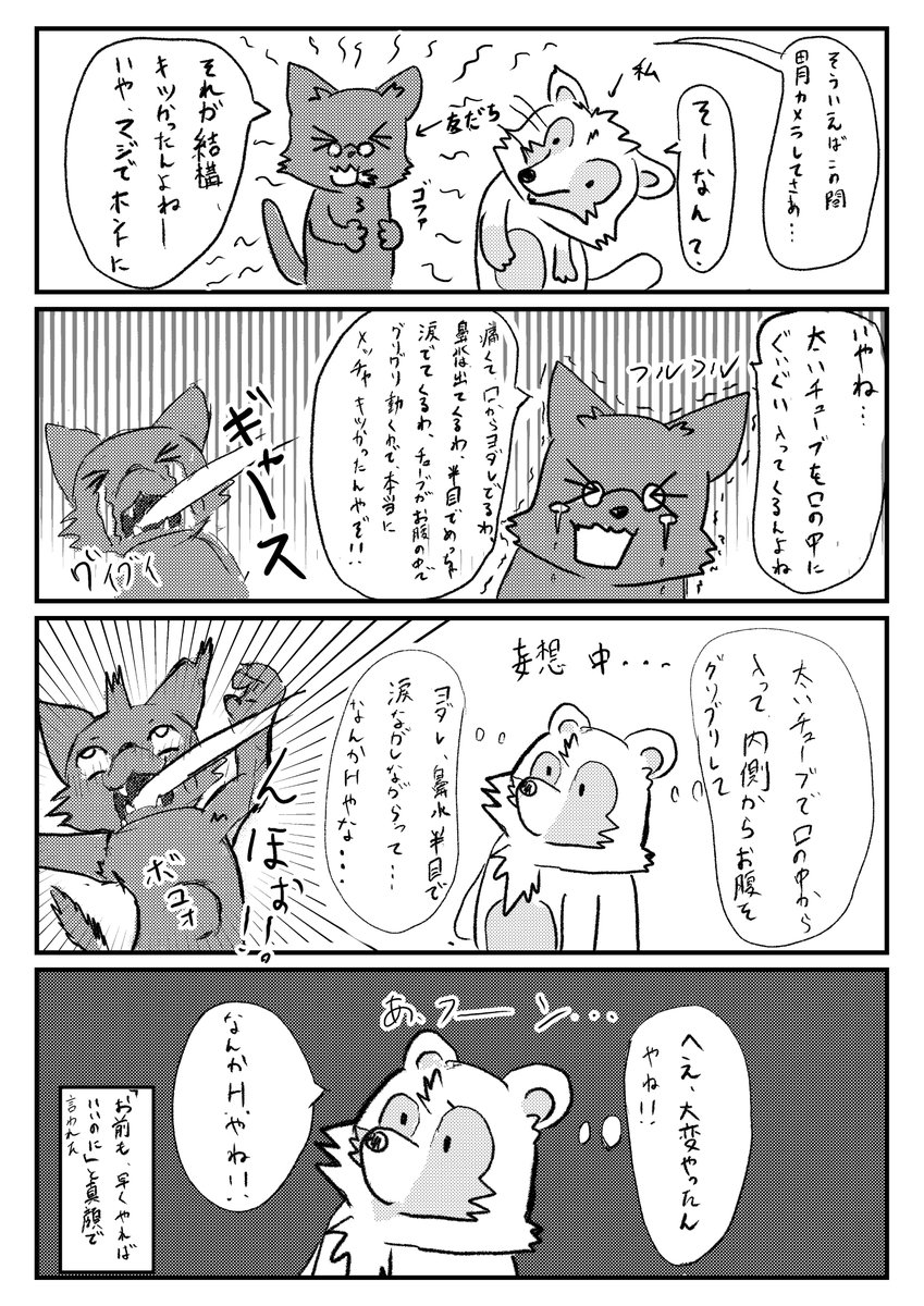 友達が胃カメラをした、だがその説明の仕方が薄い本チックすぎて頭に入ってこなかった_(:3 」∠)_ 
