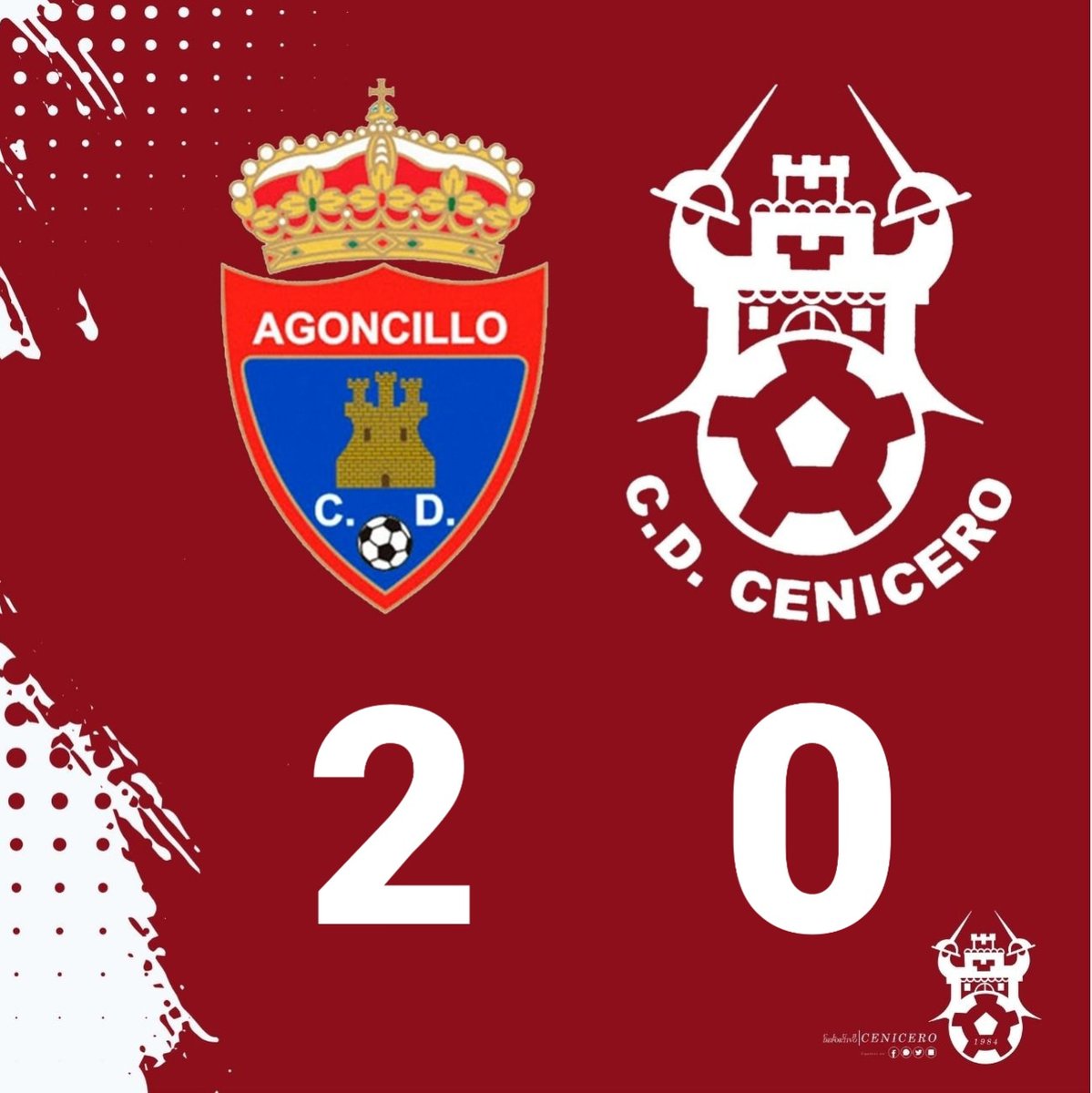 ❌ Dura derrota en Agoncillo tras una gran primera parte del equipo que no a sido suficiente para puntuar. 

#seguimostrabajando👷🏻 
#SentimientoVinatero❤