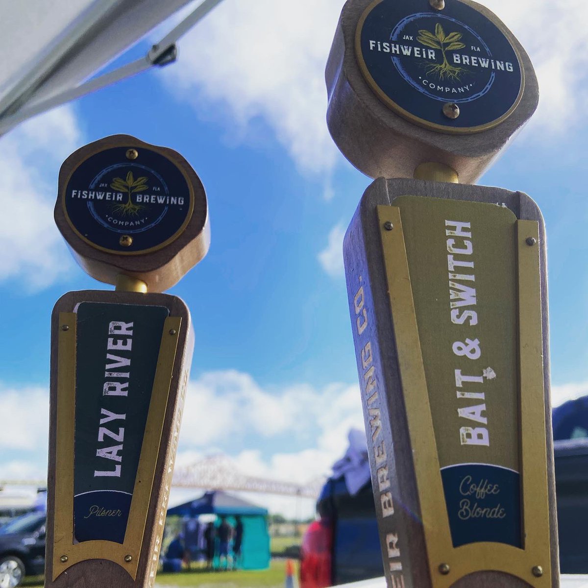 JaxCraftBeer's tweet photo. Itโs game day! ๐ Weโre all set up-featuring @fishweirbrewing today!
@fishweirbrewing Lazy River Pilsner
@fishweirbrewing Bait & Switch Coffee Blonde
Bold Rock ๐ Cider
@BoldCityBrigade and @TealStHooligans come grab a beer!
#jaxcraftbeer #32taps #supportlocaljax #904 #drinkjax https://t.co/wMtI6jn5wc