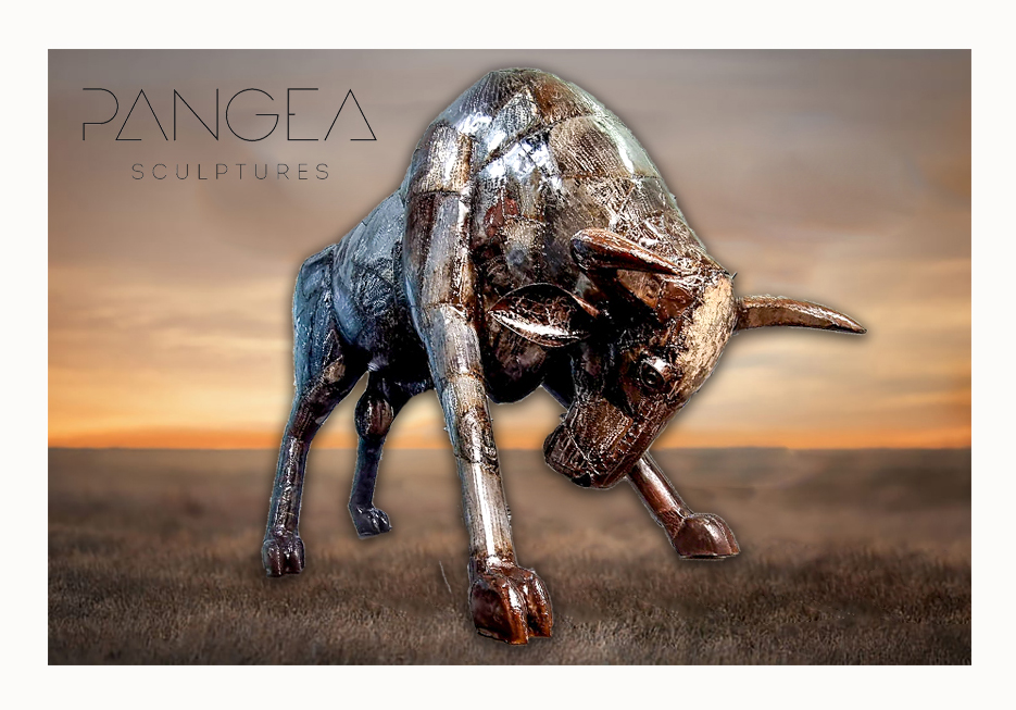 You can't beat a bit of bully! Our superb, freshly lacquered Bull sculpture is heading for pastures new tomorrow to sit proudly on display at the Bullring in Birmingham....🐃😍 #Pangea #Sculptures #Handmade #Statue #bull #garden #bullring #birmingham #shoppingcentre