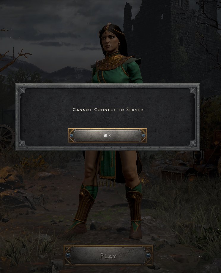 Smiddley's tweet photo. @BlizzardCS Are the servers down again? https://t.co/8rngYEACGv