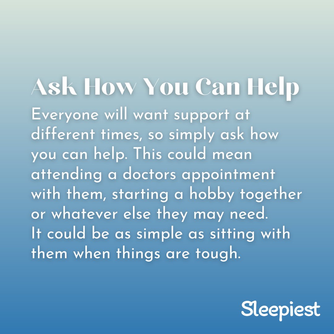 Sleepiest_App's tweet image. It&apos;s World Mental Health Day and now, more than ever, it&apos;s important to be checking in on your loved ones. Here are some tips for where to start... 💜

#WorldMentalHealthDay2021 #supporttips