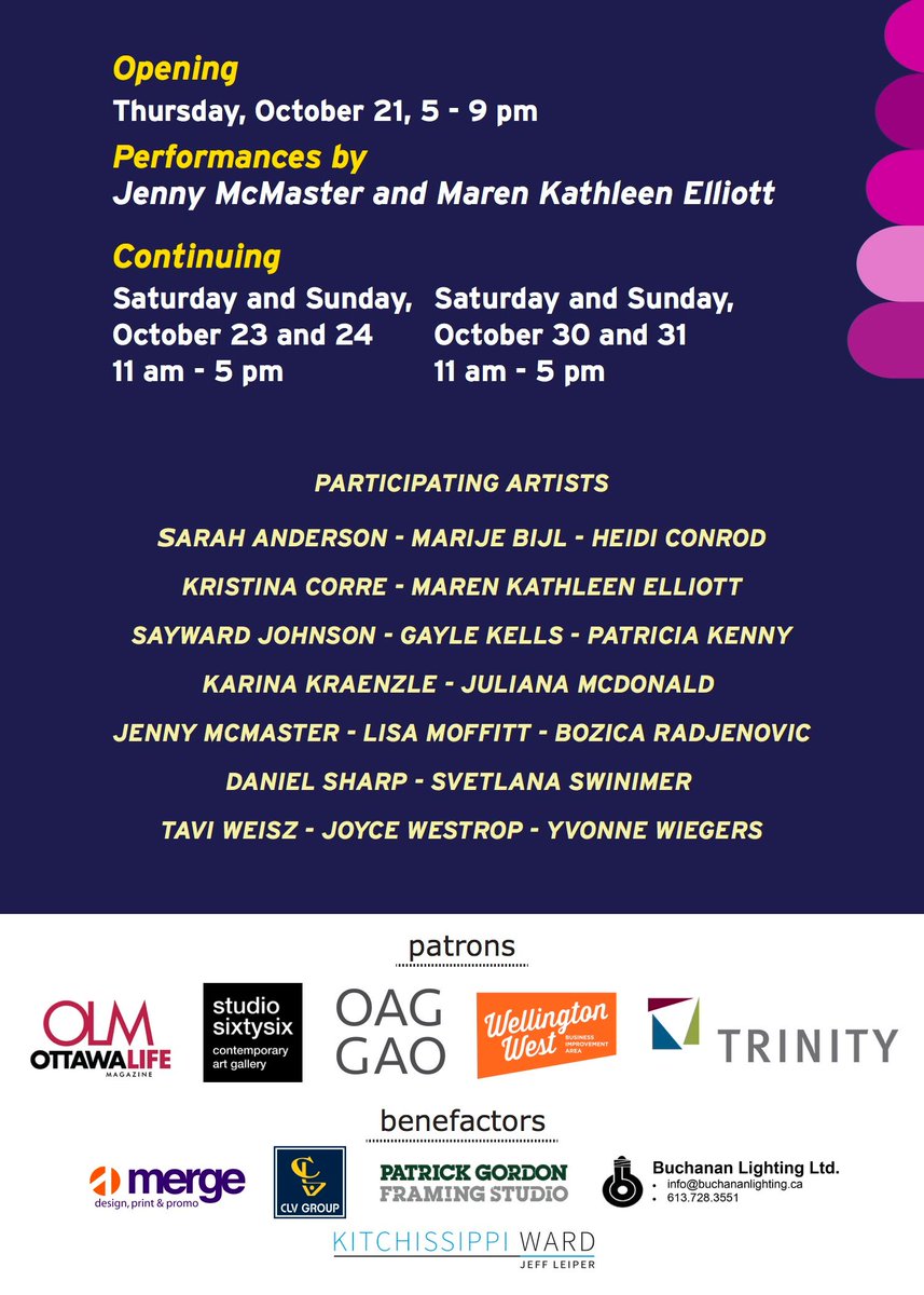 enrichedbread's tweet image. EBA invites you to visit It Hasn’t Been the Same Without You, their 29th annual Open Studio. Starting October 21st, EBA is thrilled to reopen the doors of their historic Gladstone Avenue location to the public, with appropriate precautions.
To register: buff.ly/3Djg9HO