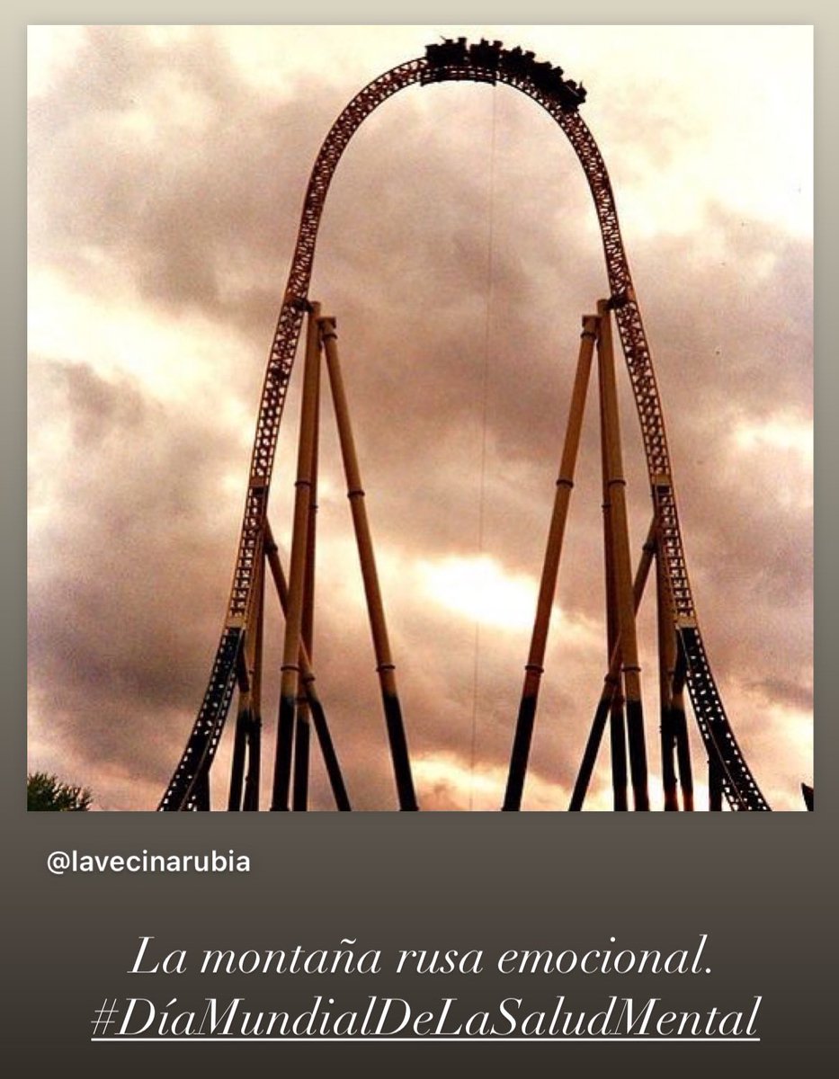 #DiaMundialdelaSaludMental 
La montaña rusa emocional.